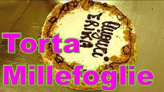 Torta Millefoglie per Festa di Compleanno Bambino o Comunione  Pasta Sfoglia Crema [upl. by Bradwell115]