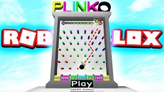 PLINKO MONEY MACHINE IN ROBLOX [upl. by Rayshell]