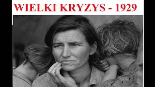 WIELKI KRYZYS  1929  przyczyny przebieg efekty [upl. by Errot783]