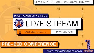 Procurement Livestream for DPWH Camarines Sur 1st DEO on September 13 2024 [upl. by Gustaf583]