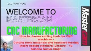 CNC Machines – Cutting tools materials and Standard turning insert coding standard Lecture – 12 [upl. by Naras454]