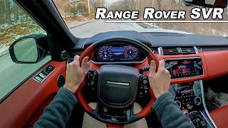 Driving the 575hp Range Rover SVR  This Brutal V8 Sounds INSANE POV Binaural Audio [upl. by Sachs285]