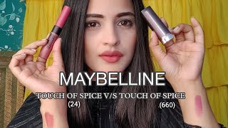 BEST MAYBELLINE LIPSTICK  Touch of Spice  Soumya Panda [upl. by Freeland]