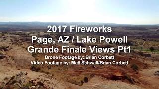 2017 Page AZ Fireworks  Grande Finale Views Pt1 [upl. by Tracay]