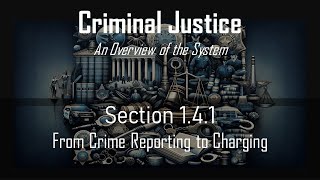 Section 141 Criminal Justice Process From Crime Reporting to Charging [upl. by Nolham]