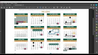 Calendario Escolar 20222023 SEP [upl. by Shanan]