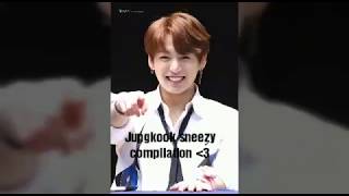 JUNGKOOK sneeze compilation [upl. by Normac]