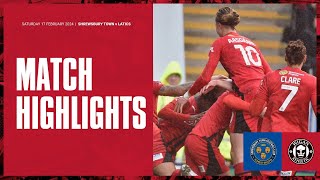 Match Highlights  Shrewsbury Town 0 Latics 1 [upl. by Oivat]