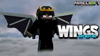 How to get ANIMATED Cosmetics Wings for MCPE iOS Android Win10 Playstation Xbox [upl. by Jepson872]