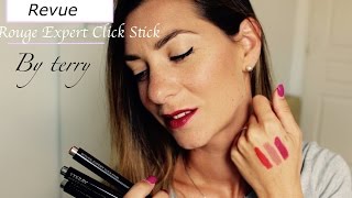 REVUE  RougeExpert Click Stick By Terry  swatches de 3 teintes [upl. by Byrdie250]