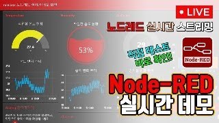 노드레드 실시간 스트리밍 테스트 NodeRED로 만든 대시보드 직접 테스트하고 바로 확인 가능 [upl. by Korten]