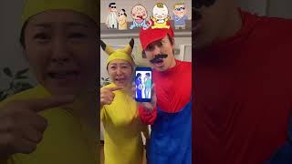 family is everything 🥺❤️ Part3 with Pikachu and Mario shorts love funny [upl. by Tiernan]