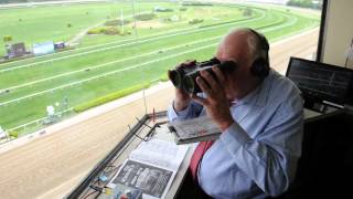 Belmont Announcer Tom Durkin [upl. by Ihcego]