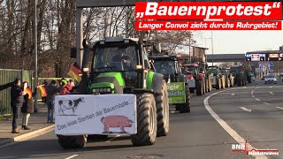 NO FARMERSNO FOODNO FUTURE Großer TreckerConvoi zieht durchs Ruhrgebiet [upl. by Aushoj]