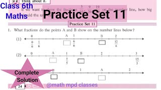 Practice Set 11 class 6 Maths  Chapter 4 Operation on fractions std 6  Maharashtra State Board [upl. by Liggett784]