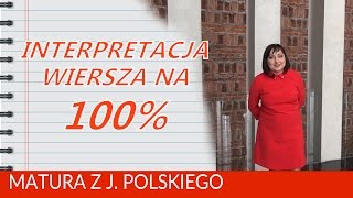 107 Interpretacja wiersza na maturze na 100 Nagranie Centrum Spotkania Kultur w Lublinie [upl. by Modla173]