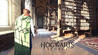 Hogwarts Legacy PC 4K Relaxing Ambient Walking Tour in the Hogwarts Castle [upl. by Oigufer]