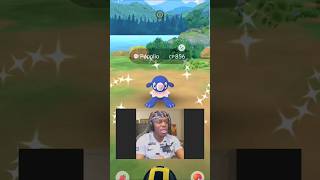 Caught shiny ✨️ Popplio 🤩  Day 2830 catching shiny pokemon  youtubeshorts pokemon shorts [upl. by Kalbli]