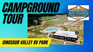 DINOSAUR VALLEY RV PARK  Complete Birds Eye Tour  Glen Rose Texas [upl. by Leena]