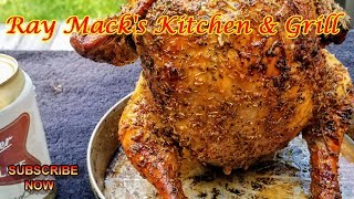 Rosemary Garlic BeerCan Whole Chicken [upl. by Lezlie]