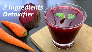 2 Ingredients Detoxifier  Beetroot and Carrot Juice  Weight Loss Drink [upl. by Weirick78]