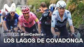 SinCadena Lucha entre los Favoritos de La Vuelta en los Lagos de Covadonga  Movistar Team 2024 [upl. by Dannel186]