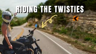 First Time Riding Twisties on Triumph Street Twin 900 [upl. by Drofniw]