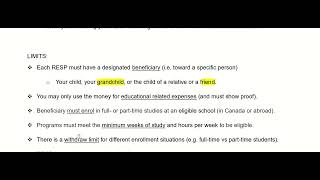 MAP4C Unit2 Lesson 5  75 What are RESPs and RRSPs [upl. by Yelad]