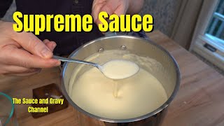 Supreme Sauce  Sauce with Chicken  Sauce for Chicken Recipe  White Sauce for Chicken [upl. by Oniram79]