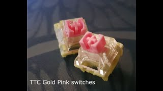 TTC Gold Pink switches typing test [upl. by Rimisac]