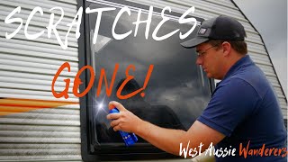 THE EASIEST WAY TO FIX DAMAGED CARAVAN WINDOWS  Lap of Aus  Ep 44 [upl. by Kenison]