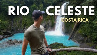 RIO CELESTE  Tenorio Volcano National Park in COSTA RICA best waterfall [upl. by Elimay]