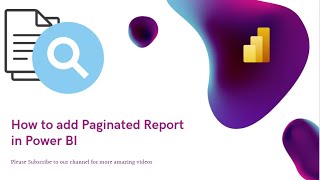 How to add Paginated Report in Power BI Report  Paginated Report Visuals in Power BI [upl. by Adahsar]