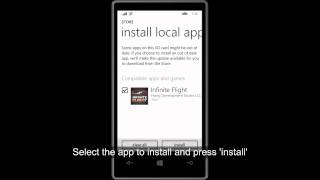 Windows Phone 81 tip How to side loadinstall XAP appsgames easily from SD Card [upl. by Ajet]