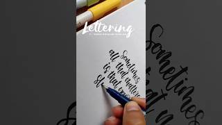 Tombow Fudenosuke Brush Pen Lettering quote  Calligraphy Quote tombowbrushpen arttutorial viral [upl. by Kennan]