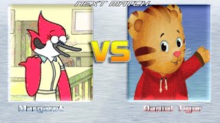 MUGEN BATTLES  Margaret vs Daniel Tiger  Regular Show vs Daniel Tigers Neighborhood [upl. by Nylsirhc820]