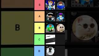 Roblox Tier list roblox [upl. by Dov937]