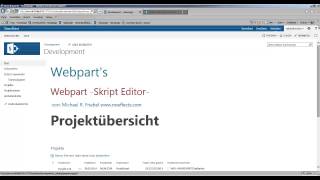 Sharepoint Webpart Skript Editor und jQuery kurz und knapp erklärt [upl. by Gorga87]