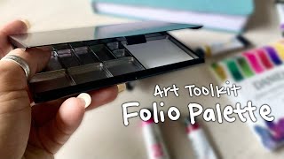 Art Toolkit Folio Palette  Travel Watercolor Palette [upl. by Olympia]