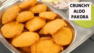 Crunchy Aloo Pakora  Easy Lockdown Street Style Recipes  CookingShooking [upl. by Cordle]