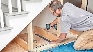 How to Build Under Stair Storage Drawers [upl. by Emilee]