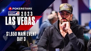 NAPT LAS VEGAS 1650 MAIN EVENT  DAY 3 LIVESTREAM ♠️ PokerStars [upl. by Fruma119]