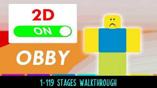 DCO 2D Obby 1119 Stages Walkthrough without skips With deaths [upl. by Jemimah]