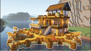 How to build Medieval Village 1720  Fishing Dock  Minecraft Tutorial [upl. by Seravart]