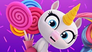 Fingerlings Tales  Too Much Candy For Gigi The Unicorn  Kids Cartoons [upl. by Laiceps]