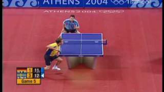 JO Waldner vs Timo Boll  Athens 2004 Olympic Games Waldners points [upl. by Adaha133]