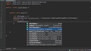 Codota in action Using ExecutorService with Codota [upl. by Rives]