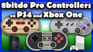 8bitdo on PS4 amp Xbox One  NES30 Pro and FC30 Pro  Titan Two Tutorial [upl. by Nauqed73]