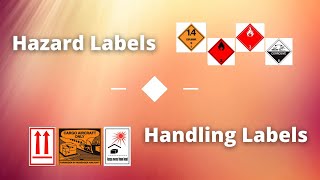 Hazard amp Handling labels  IATA DGR  Dangerous Goods Regulations  DGR Training module [upl. by Nauqram]