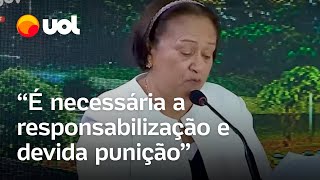 Fátima Bezerra pede responsabilização de financiadores de ataque em Brasília Sem anistia [upl. by Tadashi]